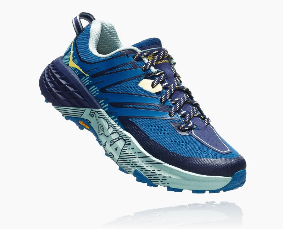 Hoka Speedgoat 3 - Women's Trail Shoes - Blue - UK 842MEIPKC